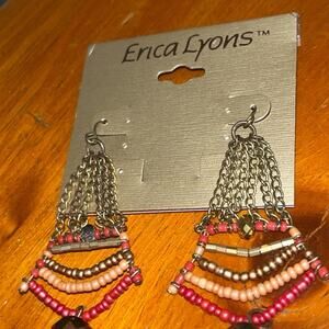 Erica Lyons Beaded Dangle Earrings